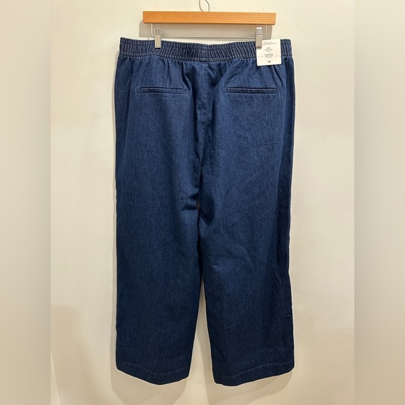 H&M denim pull on pants size XL. NWT 100% cotton wide leg - Picture 10 of 15